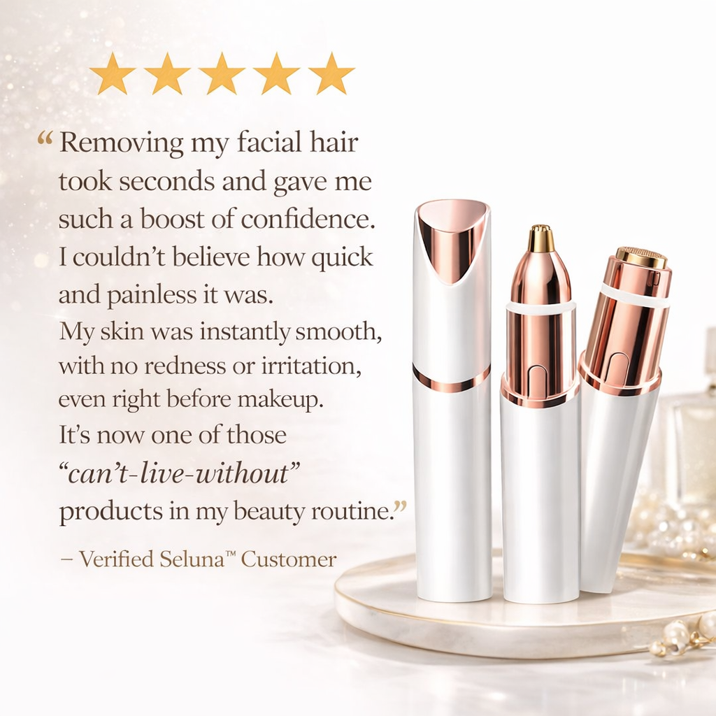 ‌Seluna™ SilkGlow Facial Hair Remover - Wave 2.0