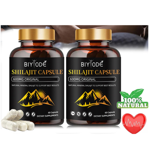 Shilajit Pills - Boost Stamina + Test